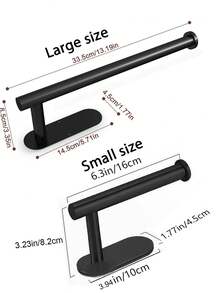 1/2pcs Self-Adhesive Curtain Rod Holders, No Drill Curtain Tie Backs, Paper Towel Holder, Roller Towel Rack, Curtain Pull Hooks, Curtain , Suitable For Home Use - Pole - View 7