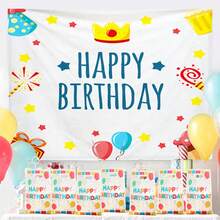 10个生日派对珠光礼品袋，生日快乐主题糖果袋 - 彩色 - 查看 3