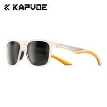 Kapvoe 男女通用偏光时尚骑行眼镜 - 黑色镜框搭配棕色渐变镜片，耐用ABS材质，适合驾驶和日常时尚佩戴，复古偏光驾驶眼镜，轻便 - 彩色 - 查看 19
