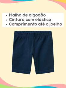 Teen Girls Shorts - Blue - View 7