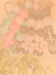 1pc Silicone Beaded Bracelet Keychain Creative Wrist Strap Keyring Bag Charm Ideal Gift For Friends Siblings Women Mothers Suitable For Daily Outfit Car Accessories School Bag Accessories Lanyards With Id Holder Car Accessories Bag Charms - Multicolor - 查看 1