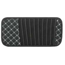 Estuche de almacenamiento para DVD, parasol para coche, soporte para disco de CD, bolsa de almacenamiento para CD y DVD, organizador de vehículo, accesorios de Interior de coche FLMM - Línea blanca - Ver 10