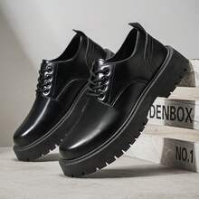 Men's Fashionable Low-Top Versatile Shoes, Suitable For Office, Wedding Season, Business Commute - Black - View 6