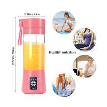 Frullatore portatile Klack Mixer - per frullati e smoothie - 380 ml con sei lame - Spedizione dalla Spagna! - Rosa - Visualizzare 5