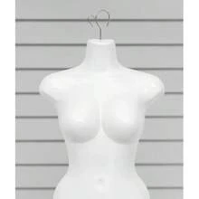 Maniquí Dama Pierna Larga Tipo Busto Completo | Maniquí Exhibidor Femenino con Pierna Larga Disponible en 4 Colores Blanco, Negro, Beige y Plata, Ideal para Vestidos, Pantalones, Lencería, Ropa Interior, Trajes de Baño y Exhibición Profesional en Tiendas, Boutiques y Escaparates - Blanco - Ver 6