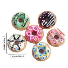 5/10pcs - Cute Mini Donut Fridge Magnets, Personalized For Kitchen And Office Whiteboard, Storage Cabinet, Dishwasher, Refrigerator, Kitchen Decor, Home Decor, Mother's Day Gift - Multicolor - View 5