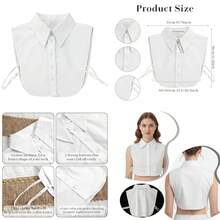 Valentine's DayDetacable Fake Collar W Collar Sirt  Women - Ent F Collars Wit Pointed Design - As Pic - View 1
