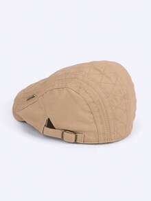 1pc Men's Retro Beret Hat, Outdoor Casual Versatile Newsboy Cap, Letter Embroidered Front Panel, Suitable For Daily Casual Wear, Random Style Shipped - Multicolor - View 6