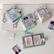 1个闪亮星形2英寸证件照卡套，全息闪亮相册，背包配件 - 顏色 - 查看 2