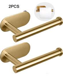 1/2pcs Self-Adhesive Curtain Rod Holders, No Drill Curtain Tie Backs, Paper Towel Holder, Roller Towel Rack, Curtain Pull Hooks, Curtain , Suitable For Home Use - Pole - View 17