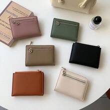 Minimalist Japanese Style Bifold Wallet, Multifunctional Clutch Purse, Unisex Card Holder & Coin Pouch - Multicolor - View 10