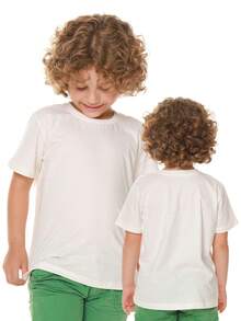 Set Of 4 Basic T-Shirts For Boys (Children's/Youth) 100% Cotton Short Sleeve Casual - Sizes 2 To 14 - 藏蓝色 - 查看 7