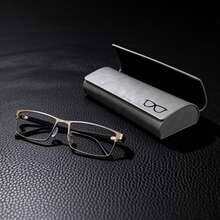 New Fashion Reading Glasses, Unisex, Metal Optical Frame, Glasses Case Set - Clear - View 27