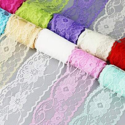 10pcs/Pack Lace Trim, Decorative For Valentine's Day, Holidays, Gifts, Weddings, Candles, Crafts, Curtains, Clothing, Handmade DIY