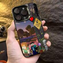 Funda para teléfono con temática de aventuras de  Compatible con fundas para teléfonos   17  16 Pro Max  15 Pro Max  13 y  12 Diseño elegante con personajes y criaturas del juego Ideal para jugadores y un regalo fantástico para amigos y familiares - Negro - Ver 4