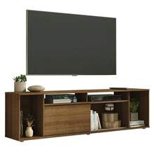 Madesa TV Stand Rack 5 Spaces Up To 80 Brown 2 - Brown - View 10