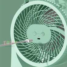 Mini ventilador de escritorio, con tres niveles de velocidad ajustables, ideal para dormitorios y oficinas, con rotación de 180° arriba y abajo, ventilador USB para estudiantes, perfecto para oficinas, dormitorios y espacios de estudio. - Verde - Ver 6