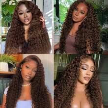 #4 Brown Burmese Curly Bundles Human Hair 1 Pc Bundles Unprocessed Quick Weave Water Curly With Spiral Curly End Real Human Hair Extensions Double Weft For Women - S4 - View 9