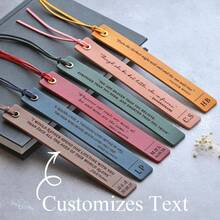 Customized Leather Bookmarks, Personalized Bookmarks, Gifts For Book Lovers, Book Enthusiasts, Her, Bridesmaids, Personalized Bookmarks, Wedding Gifts, Teacher Gifts - Multicolor - View 1