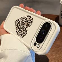 お使いの携帯電話ケース： Pixel 10、10Pro、9ProXL、9Pro、9A、9、8Pro、8A、8、7Pro、7A、7Aに適しています。 大きいきなヒョウ柄のハートタイプの携帯電話ケース。 گوグルピクセル8A、9A、10、 11/12/13/14/15/15プロ/15プラス/15プロマックス/11プロ/12プロ/13プロ/14プロ/12ミニ/13ミニ/11プロマックス/12プロマックス/13プロマックス/14プロマックス/14プラス/5 - ブラック - チェックする 6