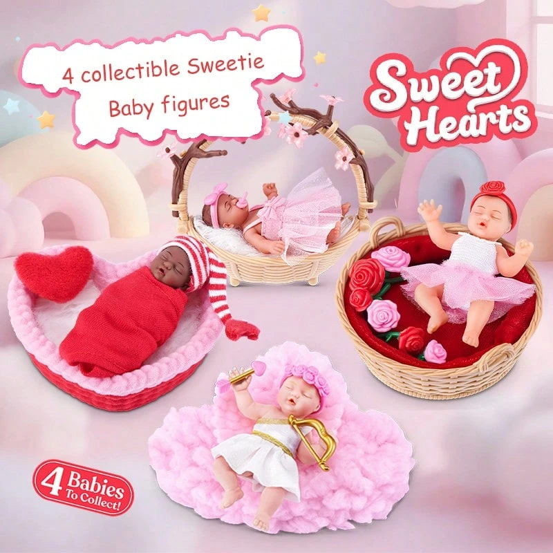 ZURU 5倍惊喜蛋新品上市!内含Fingerlings Sweethearts、Sweethearts Baby和第三代迷你娃娃,全部装在一个球体里! - 彩色 - 查看 1