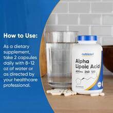 Nutricost Alpha Lipoic Acid 600mg Per Serving, 240 Capsules - Gluten Free, Vegetarian Capsules, Soy Free & Non-GMO | Alpha Lipoic Acid, Antioxidant, Non-GMO, Gluten Free, Vegetarian, Soy Free, Capsules, Premium Quality, R-Alpha Lipoic Acid, Dietary Supplement, Wellness - 其他 - 查看 8