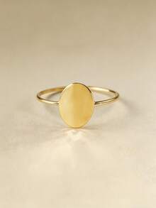 1 Piece Of Vintage Hammered Copper Women's Ring, Suitable For Daily Leisure Travel Party Wear - 金色 - 查看 6