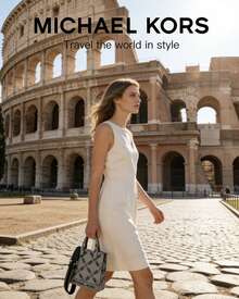 Michael Kors GIGI 女士可调节肩带单肩手提包 - 灰色 - 查看 6