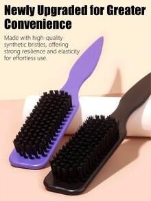 1pc Unisex Hair Comb/Beard Brush, Fragrance-Free Professional Hair Styling Comb, Gradient Comb And Haircut Cleaning Brush, Smooth Grooming Tool, Thick/Thin Hair Brush, Suitable For National Day, Bathroom Use, Scalp Massage, Back To School Season, Travel & Holiday, Daily Life, Also A Great Gift For Family And Friends - Square - View 7