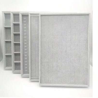 1个35厘米*24厘米首饰托盘戒指收纳盒首饰展示架配件架，适用于项链耳环手链