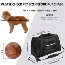 可折叠宠物背包，顶部透气设计，符合航空运输标准，适合体重低于 15 磅的猫咪和小型犬。 - 彩色 - 查看 3