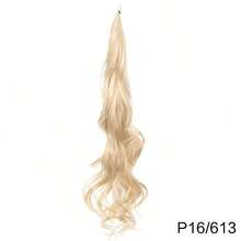 合成长卷发层次感马尾假发片 | 柔软耐热纤维女士发饰 - 彩色 - 查看 11