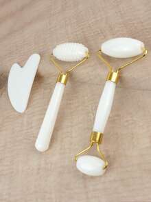 3pcs Face Massage Gua Sha Tools Set, Includes Gua Sha Scraper, Suitable For Face And Neck Massage - Mother's Day Gift - Facial Care Gift, Beauty, Skincare, Spa, Self-Care, Skincare Tools, Facial Care, Beauty Therapist Supplies, Massage, Facial Massage Tools, Face Roller - Multicolor - View 5