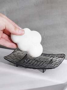 1/2pcs Crystal Pattern Soap Dish - Minimalist Elegant Vertical Soap Holder Bathroom Accessories - Multicolor - View 5