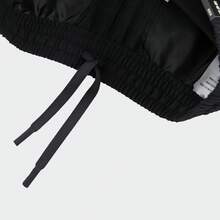Adidas Women's Casual Sports Pants, Knitted Drawstring Ankle Pants, Spring/Autumn - Black - View 8