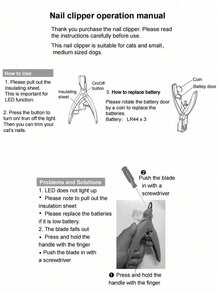1pc 5X Magnifying Pet Nail Clipper With LED Light - Multicolor - View 7