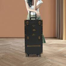 Portable Rolling Makeup Stylist Makeup Train Hair Salon Case Clipper Trimmer Box - Default - View 2