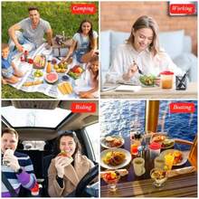 3 Pack Salt And Pepper Pots Salt And Pepper Shakers In A Range Of Sizes Pepper Set For Home Camping Picnics Lunch Boxes Transparent Salt Pepper Set - As Pic - View 2