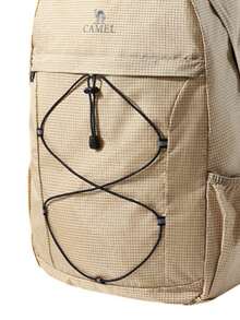 CAMEL CROWN Foldable Large Capacity Travel Backpack, Short Trip & Gym Storage Bag - Khaki - View 2