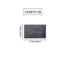 1块方形深灰色刺绣防滑地毯，橡胶底，适用于浴室、玄关、厨房、客厅、卧室 - 深灰色 - 查看 14