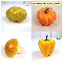 12/4pcs Realistic Vegetable Decor, Lifelike Potato, Pumpkin, Carrot And Chili Decorations, Suitable For Home, Exhibition, Desk, Room Decor - Multicolor - View 12