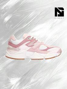 New Balance 9060 Rose Pink (Wide) (GS) Women's Lifestyle Sneakers – Shose For Woman-Vintage-Spring & Summer-Inspired Running Shoes, Shock-Absorbing Comfort, Gym To Streetwear Casual Wear-Easter Gift–GC9060FR - Hồng hồng - Xem 2