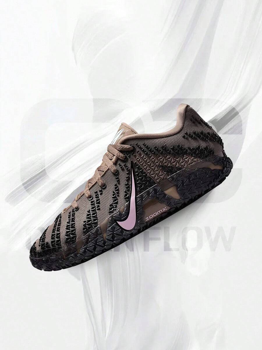 Nike Ja 3 Showstopper– Men's Lifestyle Sneakers – Shoes For Man -Vintage-Spring & Summer-Inspired Running Shoes, Shock-Absorbing Comfort, Gym To Streetwear Casual Wear-Easter Gift–HF2794 200 - Mink Brown/Pink Foam/Black - 查看 1