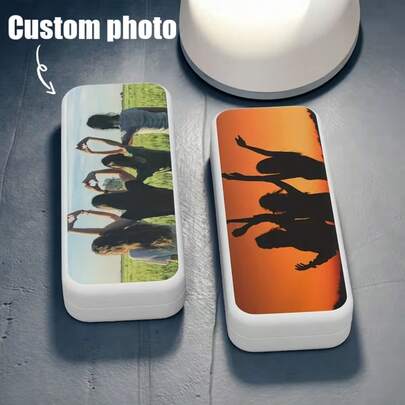 1pc Customized Name Glasses Case, Personalized Fashion Glasses Case, Personalized Letter Glasses Case (Hard Shell), Customizable Birthday Gift, Christmas Gift