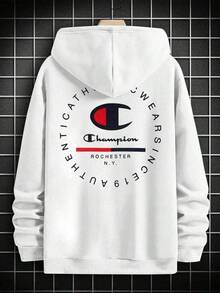 New Autumn/Winter 2025, Stylish Crewneck Sweatshirt And Cap For Men, Casual And Warm, Pocket And Bodice Design, Perfect For Daily Casual Trips In Autumn/Winter, Christmas Dress For Day Of The Dead, Comfortable And Washable Fabric, Sports Hoodie To Send To Friends, Husband, Boyfriend, Men's Sweatshirt, Christmas Clothing, Family Christmas Pajamas, Christmas Sweatshirt, Couples Sweatshirts, Men's Jacket, Anti-Social Club, Christmas Sweatshirt, Men's Winter, Men's Thermal Clothing, Men's Clothing, Hoodies, Black Sweatshirt For Men - 白色 - 查看 4