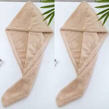1/2/4pcs Super Absorbent Microfiber Hair Turban Set - Quick Dry Soft Gentle Hair Wrap Suitable For Thick, Long, Curly Hair - Neutral Precise Concealer Brush Suitable For Beginners - Multicolor - View 9