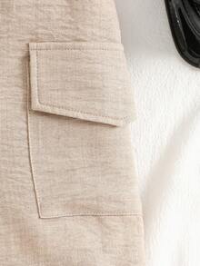 Bộ áo liền quần không tay cho bé gái, kiểu dáng tối giản nhưng hơi hướng cổ điển, thiết kế đơn giản và thanh lịch, phù hợp cho bé mặc hàng ngày và đi nghỉ mát. - Màu Khaki - Xem 9