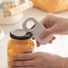 1/2pcs Magnetic 3-In-1 Can Opener, Bottle Opener, Easy Pull Tab Opener, Household Beer, Beverage, Can Opener - White - View 5