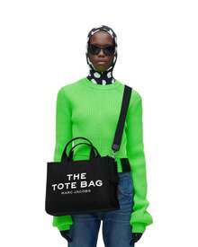 Marc Jacobs The Canvas Medium Tote Bag Women  Bags It Features Cotton Canvas,2026 Valentine's Day Gifts,Gift For Her M0016161 - 黑色 - 查看 2