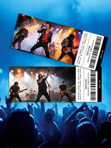 1pc Custom Personalised Event Ticket,Custom Concert Ticket, Country's Cool Again Tour,Editable Tour Ticket, Tour Ticket, My Kinda Saturday Night Tour, Canva Template, Surprise Gift, Concert Ticket - A - View 2